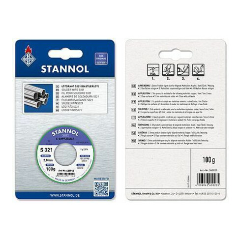 STANNOL Soudure pour bricoleur n° 940023 SB 100 g