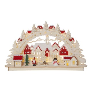 Star Applique LED pour fenêtre 272-12 10 flammes multicolore 46 × 27 cm