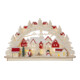 Star Applique LED pour fenêtre 272-12 10 flammes multicolore 46 × 27 cm