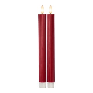 Star Bougie LED 2 pièces rouge 061-75