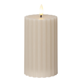 Star Bougie LED 7,5 x 15 cm beige 061-67
