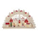 Star LED-Fensterleuchter 272-12 10-flammig bunt 46 x 27 cm