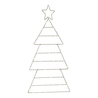 Star LED-Silhouette 857-35 argent 46 x 90 cm