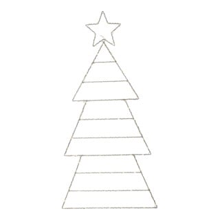 Star LED-Silhouette 857-36 argent 61 x 120 cm