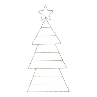 Star LED-Silhouette 857-36 silber 61 x 120 cm