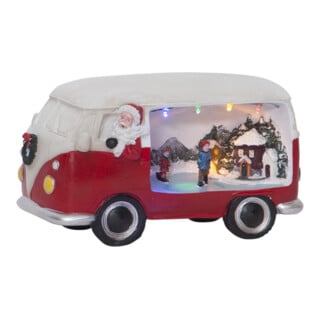 Star Scène de Noël LED Santa/Bus 992-22 21 x 12,5 cm Batterie avec minuterie