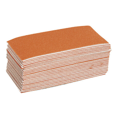 Jeu de papier de verre Starcke 50 pièces non perforées (L x l : 140 x 64 mm) 140 x 67 mm