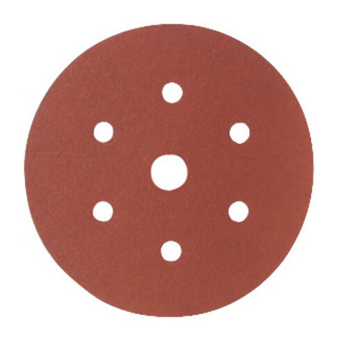 STARCKE Schuurpapier-klitschijf (A) Perforatie 6-voudig + 1, ⌀ 150 mm, Korrelgrootte: 120