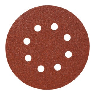 Hard papier Velcro-slijpschijf (A) Perforatie 8-voudig