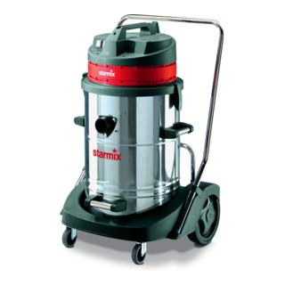 Starmix Aspiratore speciale per la pulizia (umido/secco) con contenitore in acciaio da 78 l e 3 motori