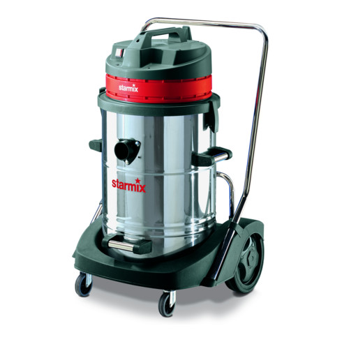 Starmix Aspiratore speciale per la pulizia (umido/secco) con contenitore in acciaio da 78 l e 3 motori