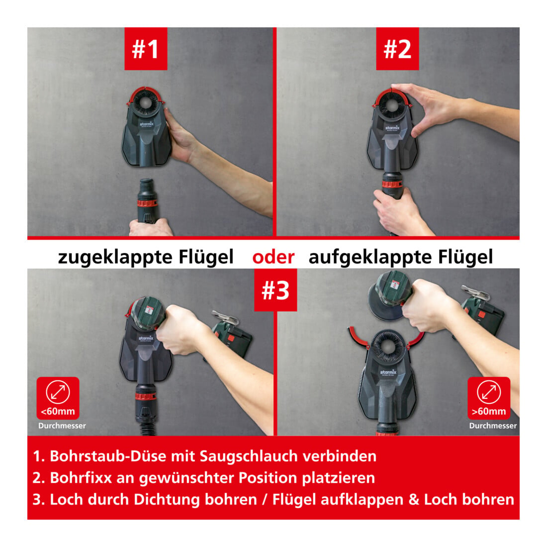 Starmix Bohrstaub-Düse Bohrfixx 60 Plus