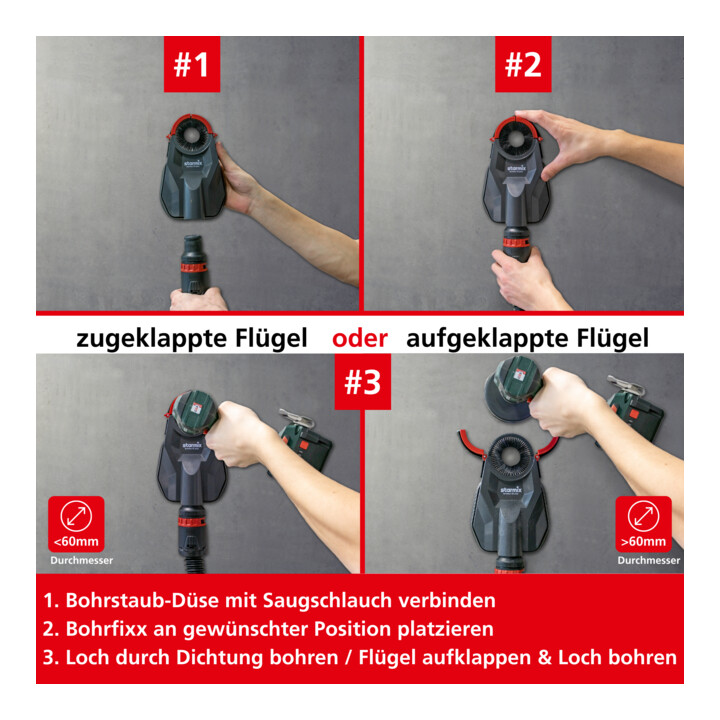 Starmix Buse anti-poussière de forage Bohrfixx 60 Plus