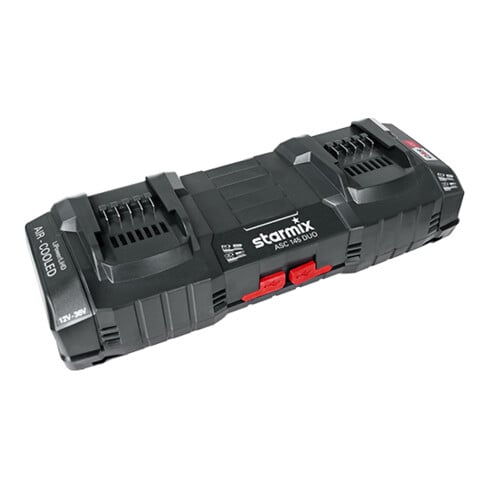 Starmix Chargeur rapide ASC 145 DUO pour batteries Li-Ion 12-36V, prise EU