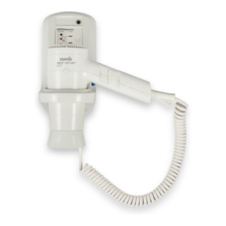 Starmix Sèche-cheveux à main avec support mural, plastique blanc, 012940