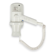 Starmix Sèche-cheveux à main avec support mural, plastique blanc, 012940-1