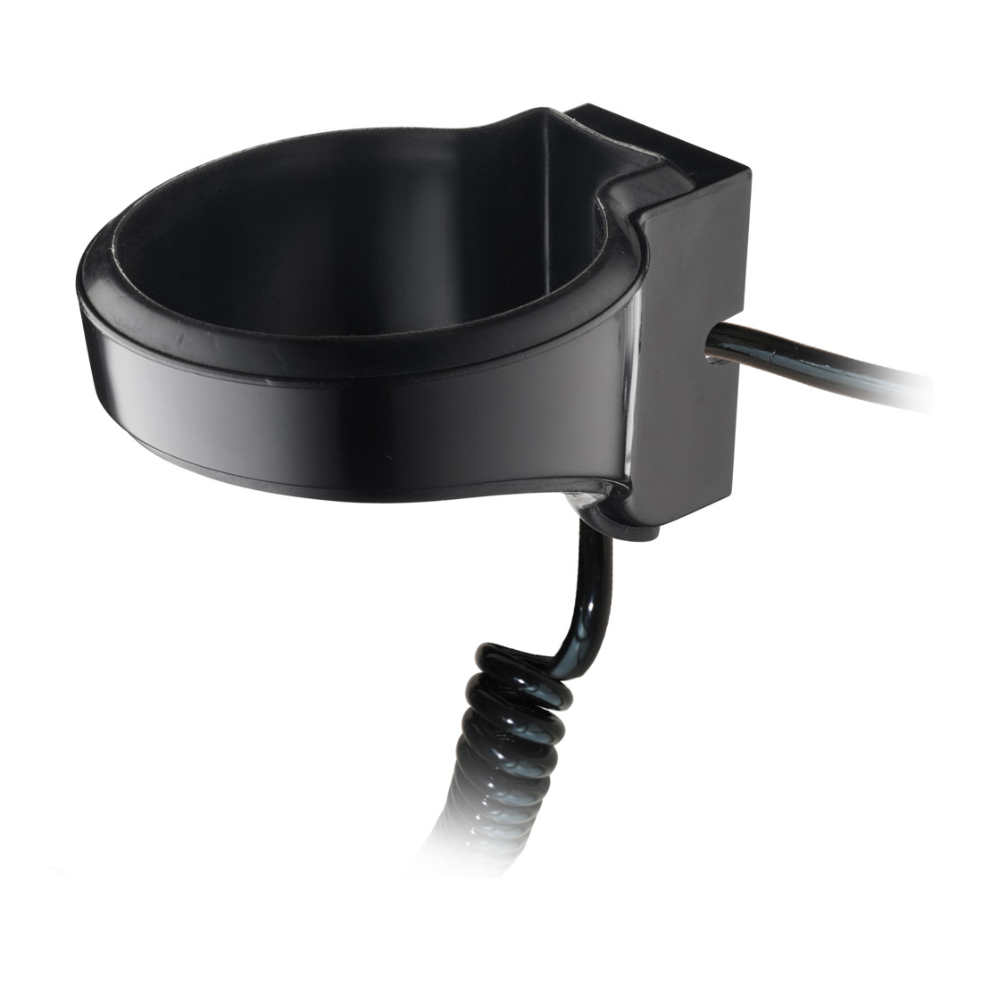 Starmix Support mural en plastique noir pour sèche-cheveux à main, 019260