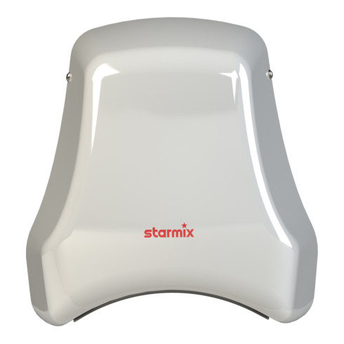 Starmix Vandalen-Haartrockner weiß pulver-beschichtetes Stahlgehäuse