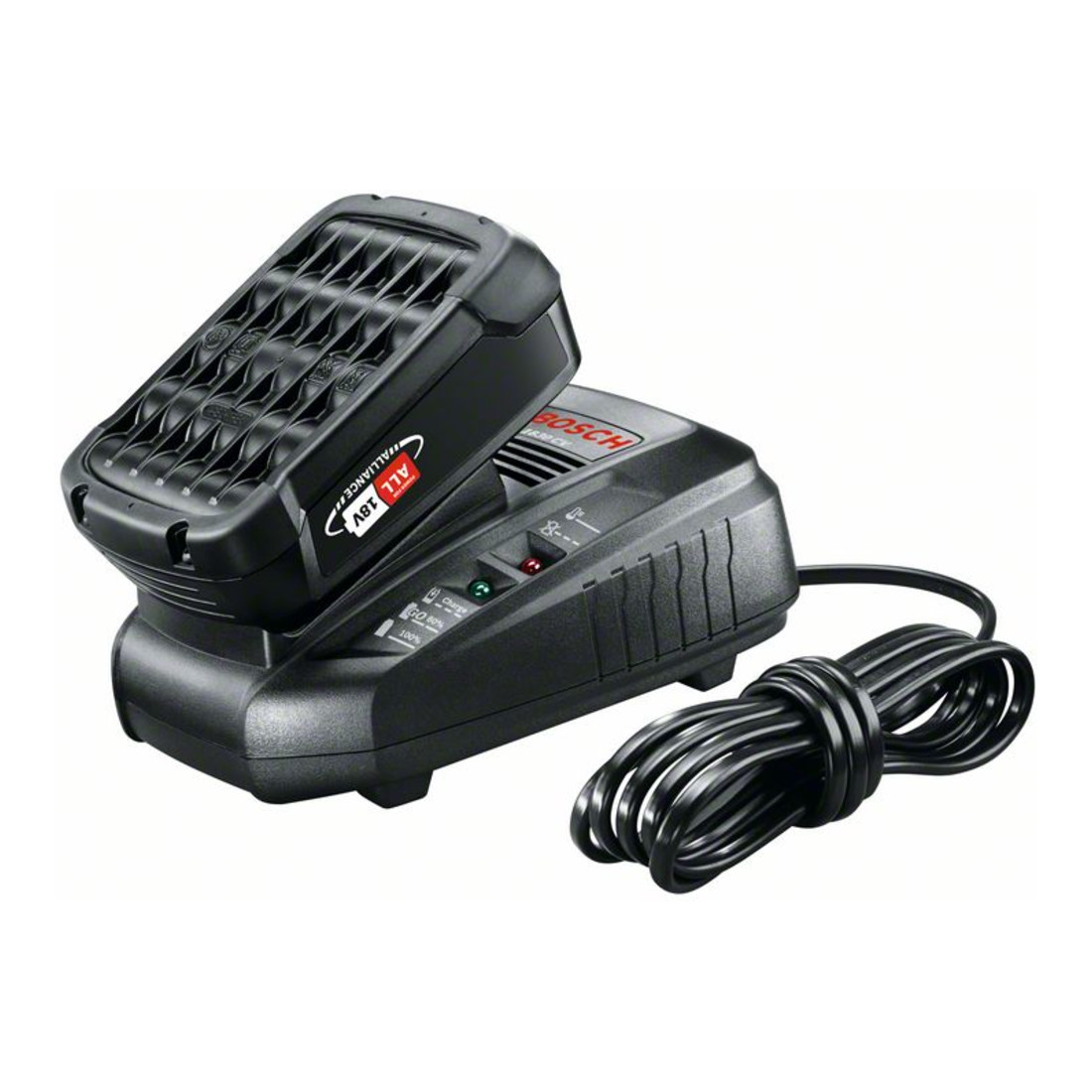 Bosch Starter set per batteria : 1 x PBA da 18 V, 2,5 Ah W-B e AL 1830 CV