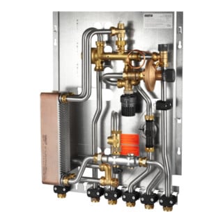 Station d'encastrement OV Regudis W-HTU sans sortie d'eau froide, gel de cuivre.15 l/min