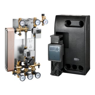 Station OVENTROP avec échangeur de chaleur Regusol X-Duo 25, 25 KW, avec pompe HE