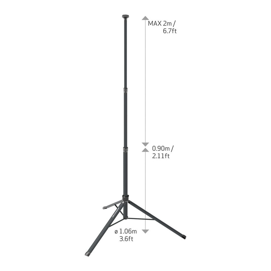 Stativ TRIPOD 2m D.1,06m Nutz-H.min./max.0,9-2m f.Arbeitsleuchten SCANGRIP
