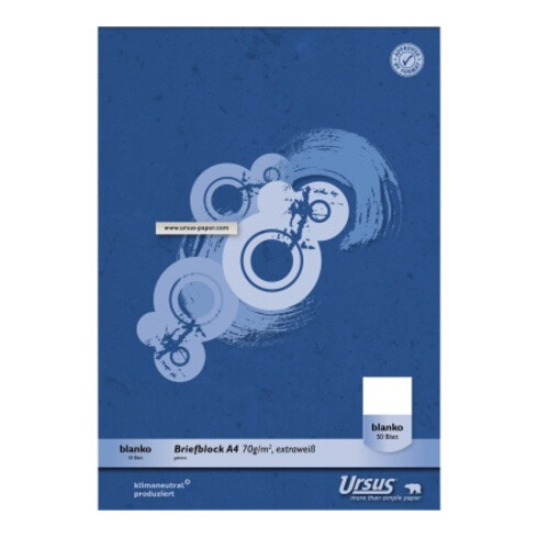 Staufen Briefblock Green DIN A4 70g blanco weiß 50Blatt