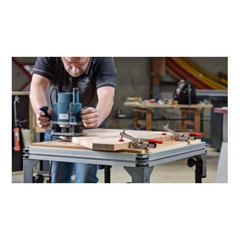 Sauterelle à serrage vertical Bessey STC-HH avec accessoires