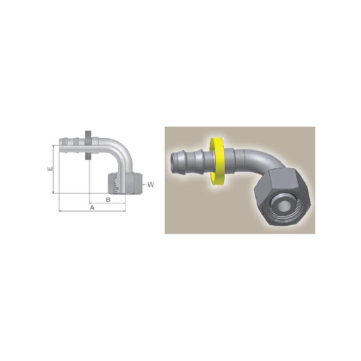 Stecknippel DKOL 90 °