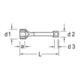 Gedore Steckschlüssel Sechskant mit Drehstift-3