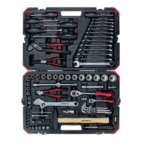 Steckschlüssel-/Handwerkzeugkoffer R4600 3100 100-tlg.SW 4-32mm GEDORE RED