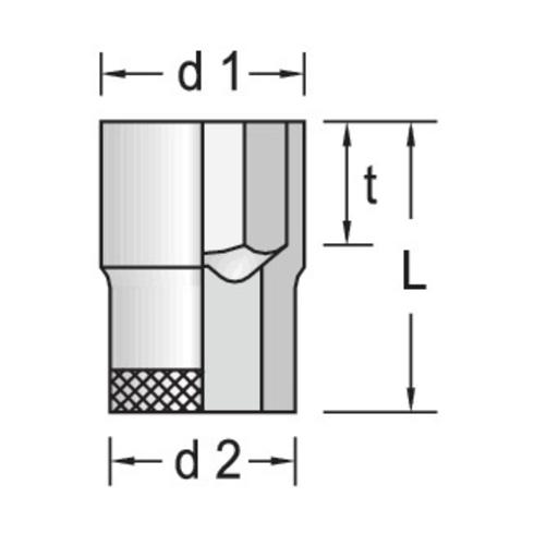 Gedore Steckschlüsseleinsatz 1" 12-Kant (Zoll)