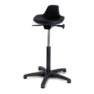 Stehhilfe mit Gleitern Sitzhöhe 590-840mm PU-Sitz Integralschaum