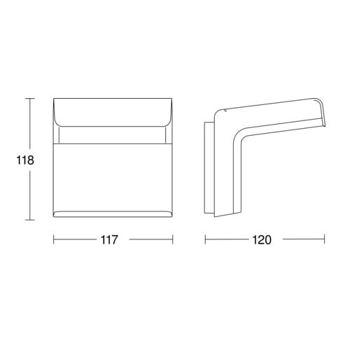 Steinel Bewegungsmelder iHF AP IP54 160° RW 7m 3D KNX sw 059637