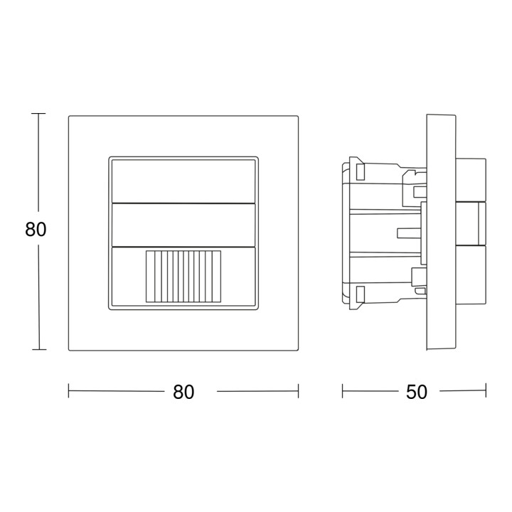 STEINEL Interrupteur de présence IR 180 KNX blanc infrarouge passif IP20