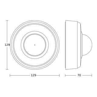 STEINEL IR-Bewegungsmelder AP MD IR4360-24 Ø 24m Reichweite
