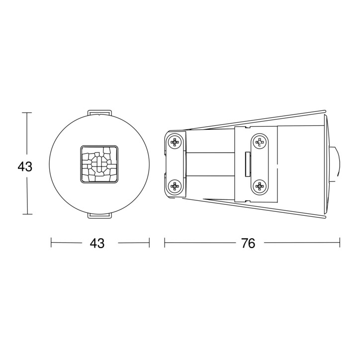 STEINEL Präsenzmelder KNX WS DE IR Quattro MICRO