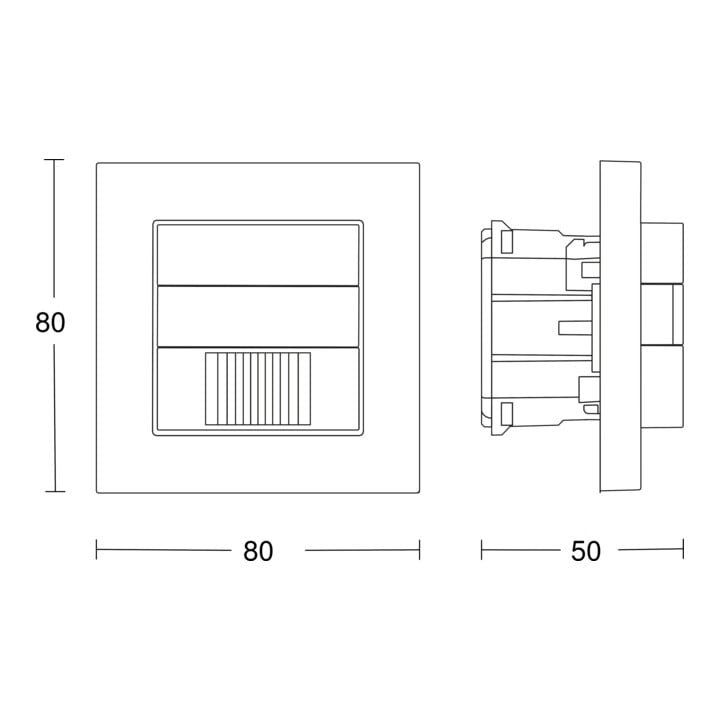 STEINEL Präsenzschalter IR 180 KNX weiß Passiv Infrarot IP20
