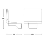 Steinel Projecteur LED 3000K XLED HOME 2 SL WS-4