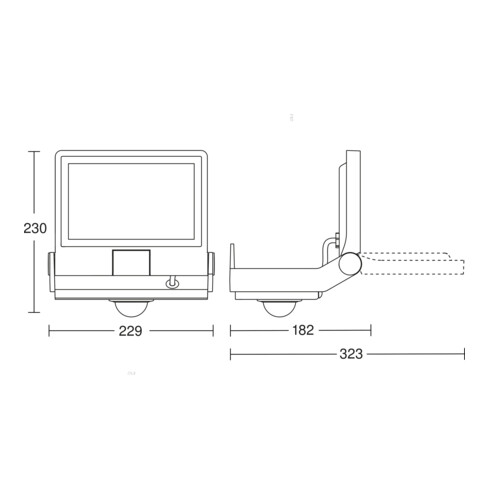 Steinel Sensor-LED-Strahler anthrazit XLED PRO ONE#069568