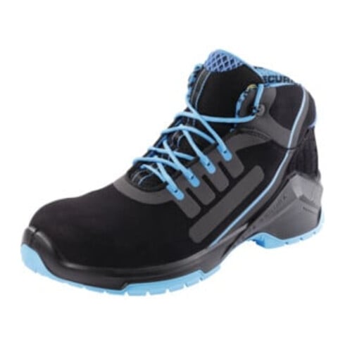 Steitz Secura Bottinesà lacets noires/bleues VD PRO 1800 SF ESD, S3 NB, Pointure UE: 42
