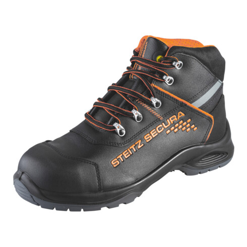 Steitz Secura Bottinesà lacets noires/orange VX 7600 PERB, S3 NB S3 SRC CI HRC, Pointure UE: 42