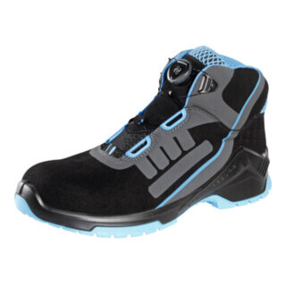 STEITZ SECURA Calzatura alta con lacci nero/blu VD PRO 1800 ESD, S2 NB BOA, Numero UE: 45