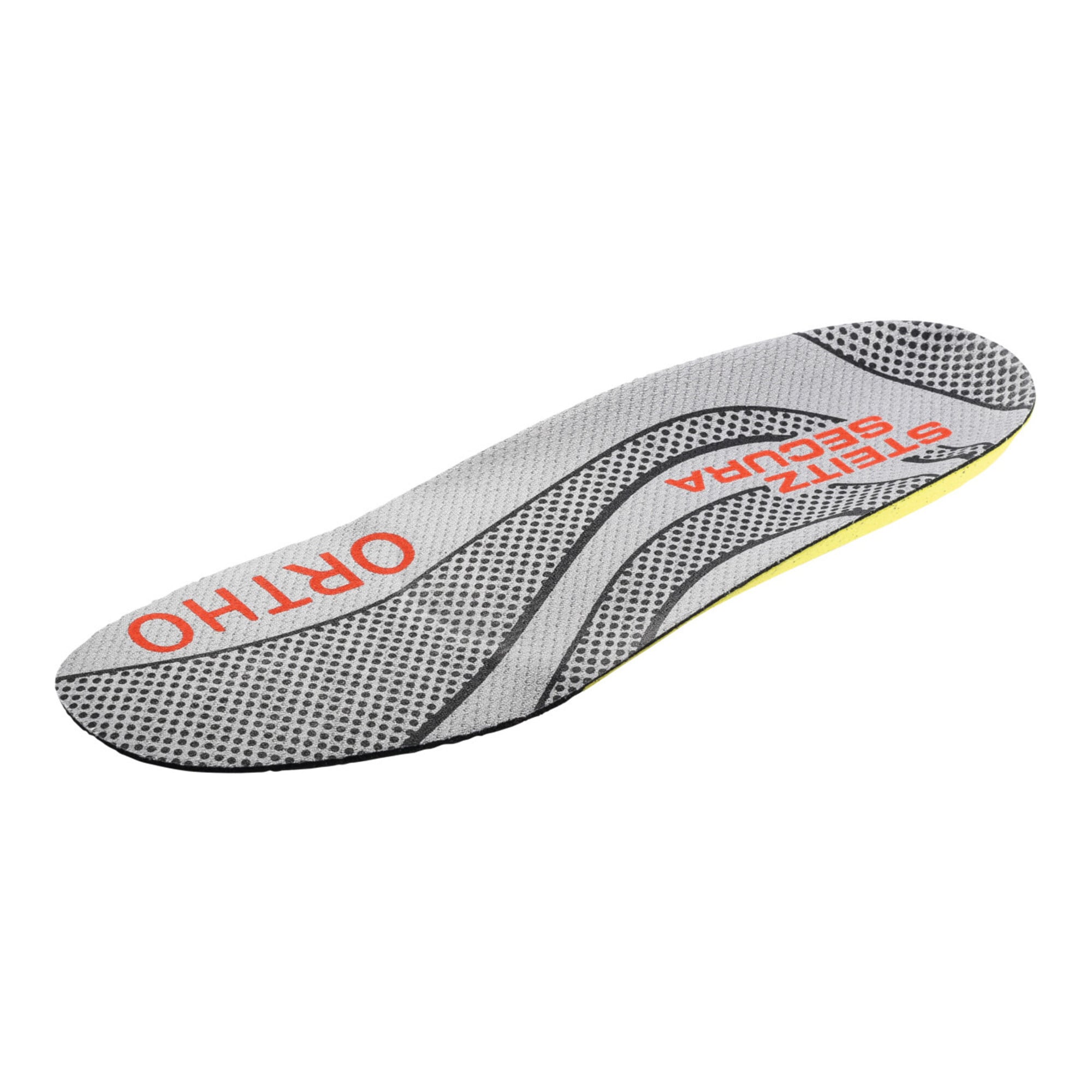 Steitz SECURA Einlegesohlen grau/gelb Ortho-Soft ESD LOW, EU-Schuhgröße: 45