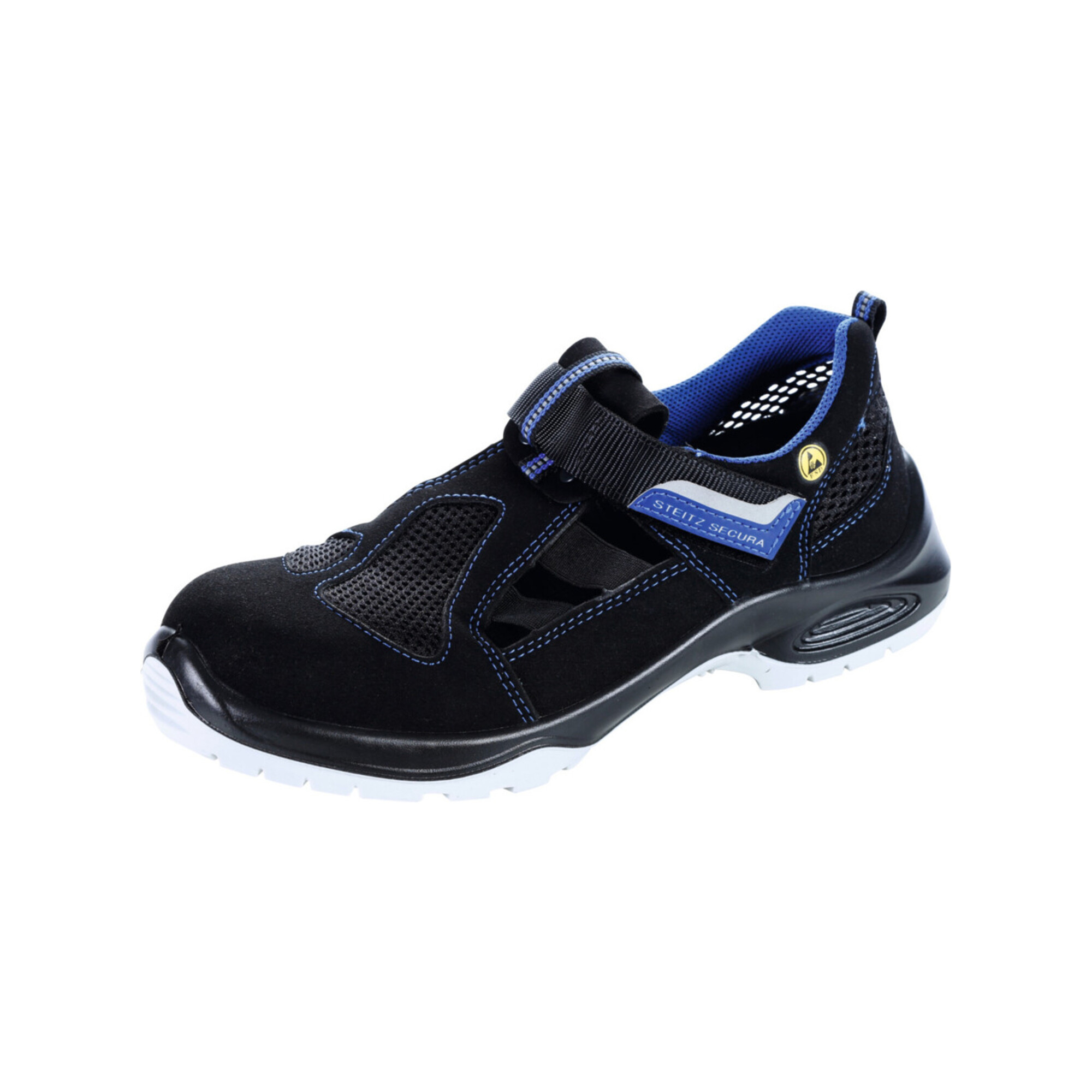 Steitz SECURA Sandale schwarz AL 711 PLUS ESD, S1 NB, EU-Schuhgröße: 45