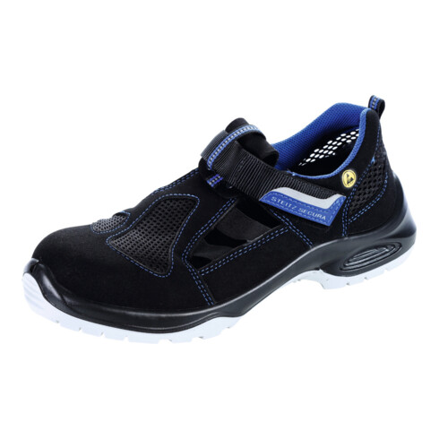 STEITZ SECURA Sandale schwarz AL 711 PLUS ESD, S1 XB, EU-Schuhgröße: 45