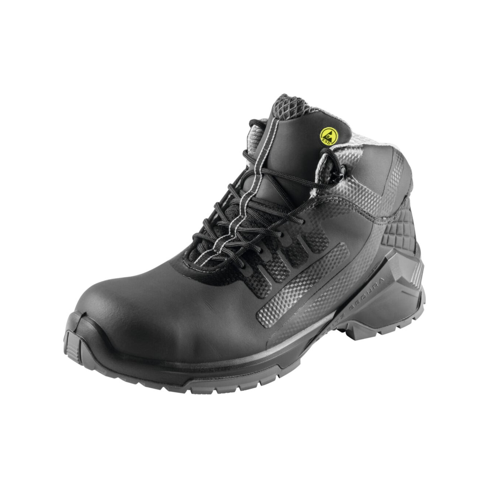 Steitz SECURA Schnürstiefel schwarz VD 3800 SST ESD, S2 NB, EU-Schuhgröße: 46