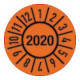 Sticker d'inspection d'un an D.30mm année 2020 m.mois feuille Btl.a 100 pcs.