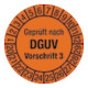 Sticker d'inspection pluriannuel D.30mm Testé selon DGUV3 20-29 Feuille Btl.a 100 pcs.