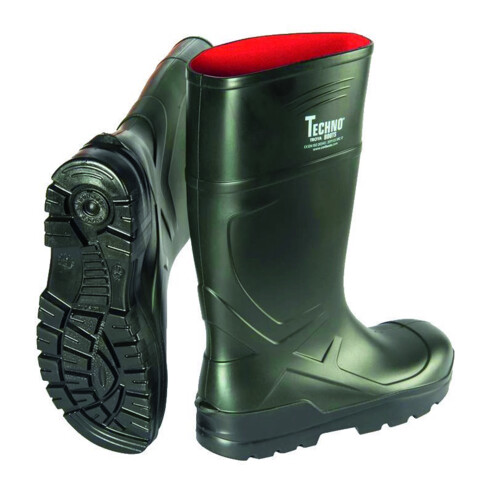 Stiefel 35334 VOSSO PU, S5, Vert Taille 47 TECHNO BOOTS